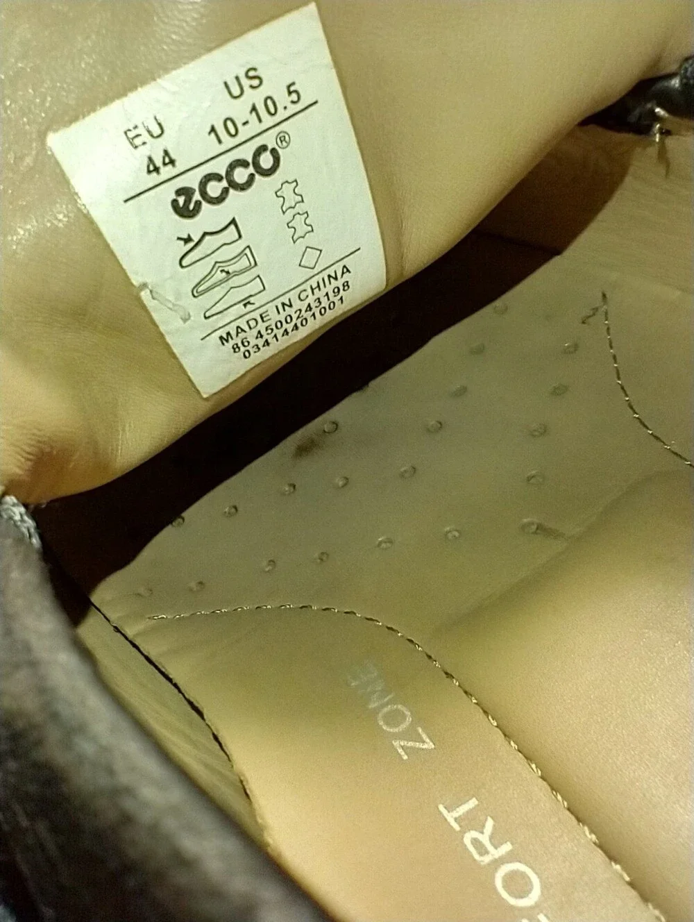 Ecco Black Leather Flex Sole Driving Moc Loafers Men's sz 10(44).